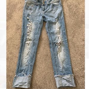 Cuffed Ankle Jeans